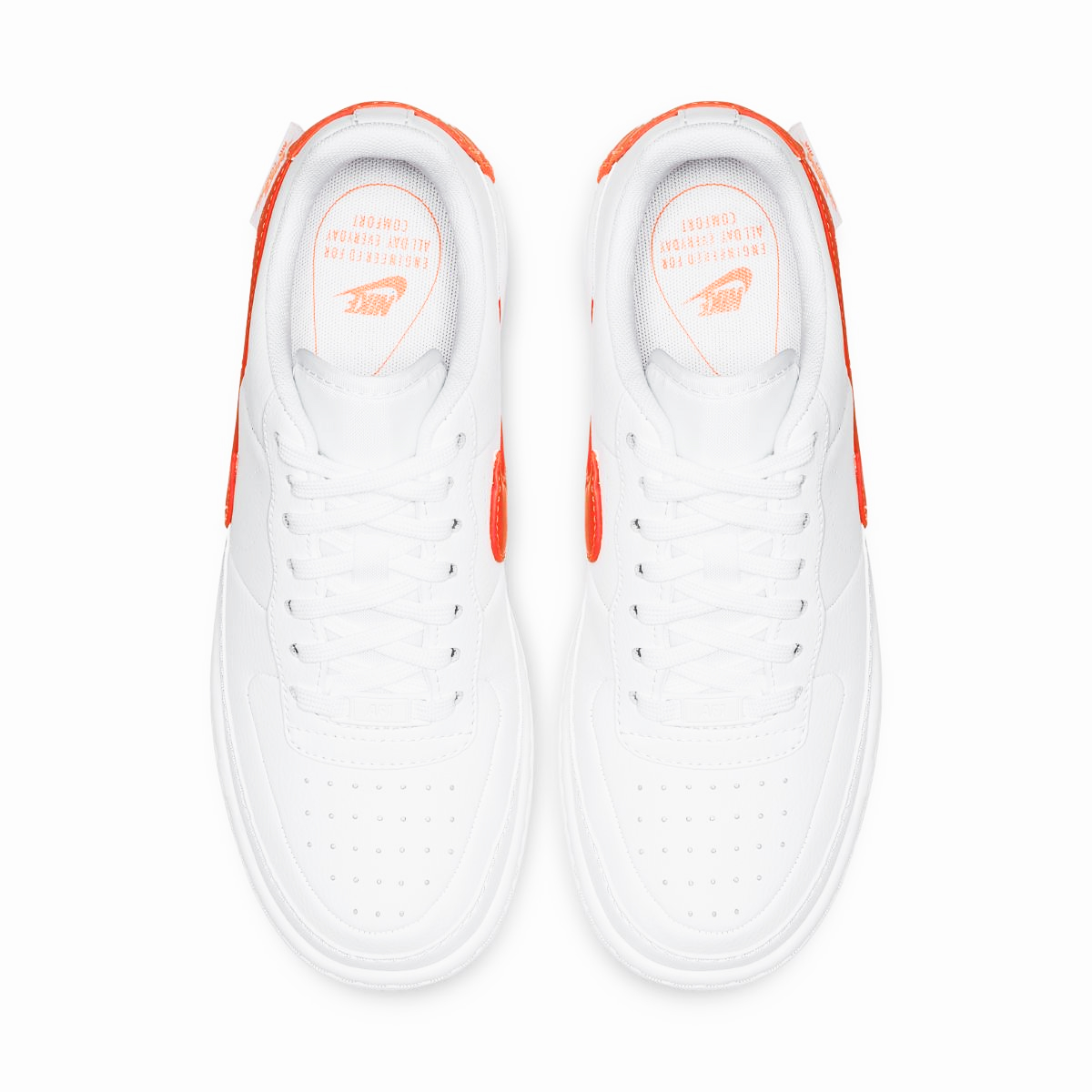 Nike Air Force 1 Jester Trainers White Hyper Crimson CN0139 100