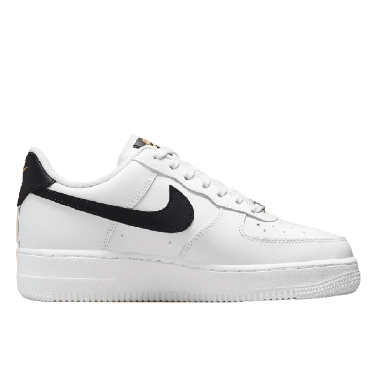 Air Force 1 Low 07 Essential White Black Gold Mini Swoosh CZ0270 102
