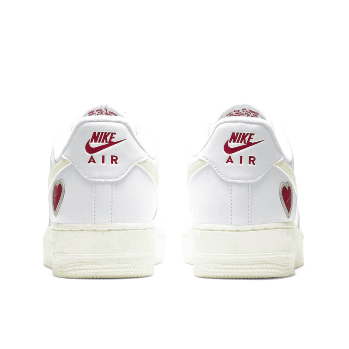 Nike air force 1 heart trainers cheap