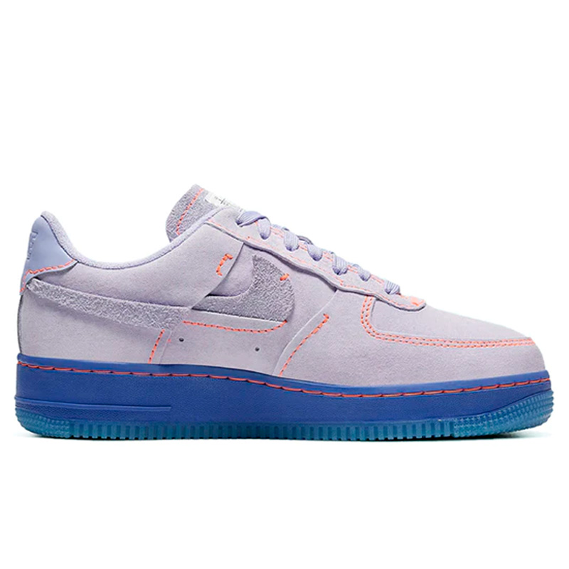 Nike air force 1 purple and orange best sale