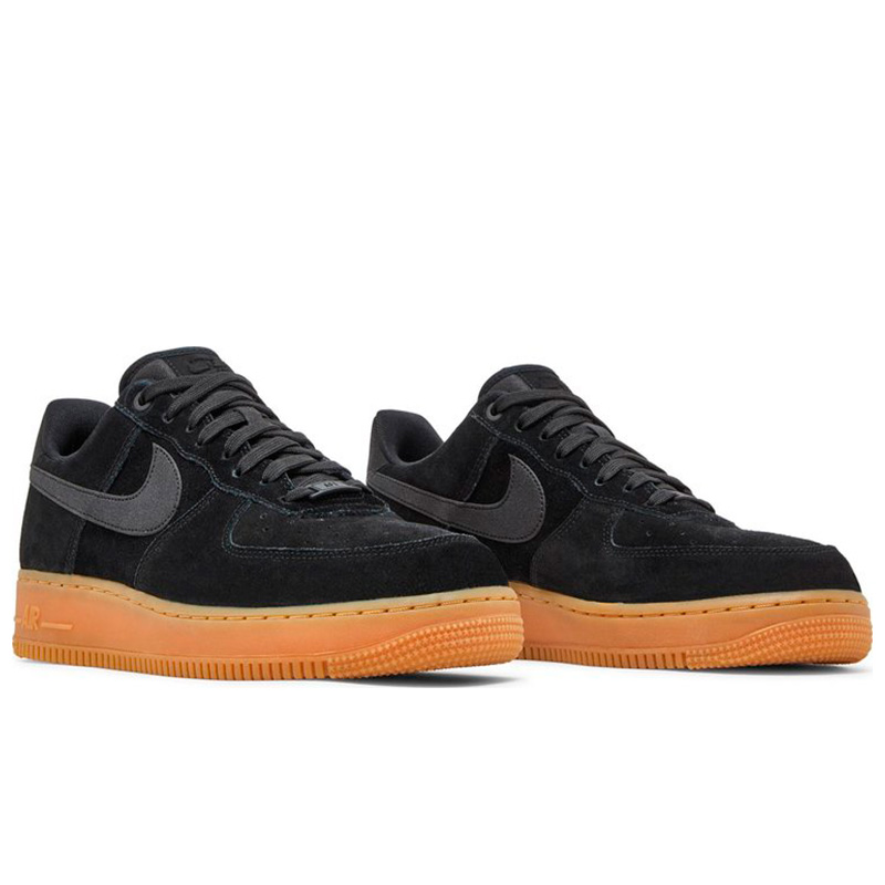 Nike Air Force 1 07 Lv8 Suede Mens Low Top Black AA1117 001