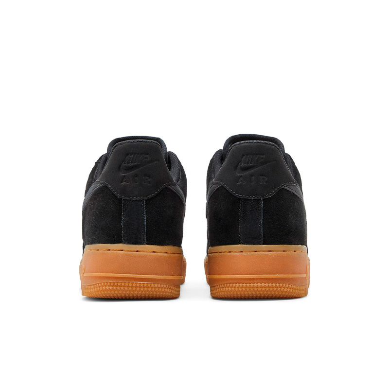 Nike air force 1 mens black suede deals