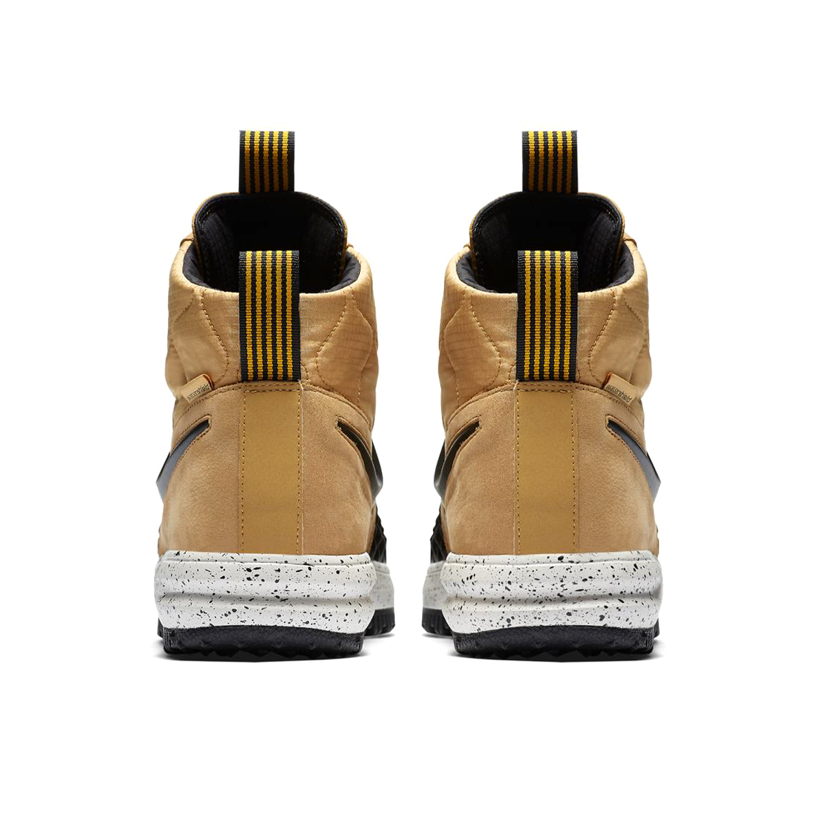 Nike air force 1 high metallic gold top