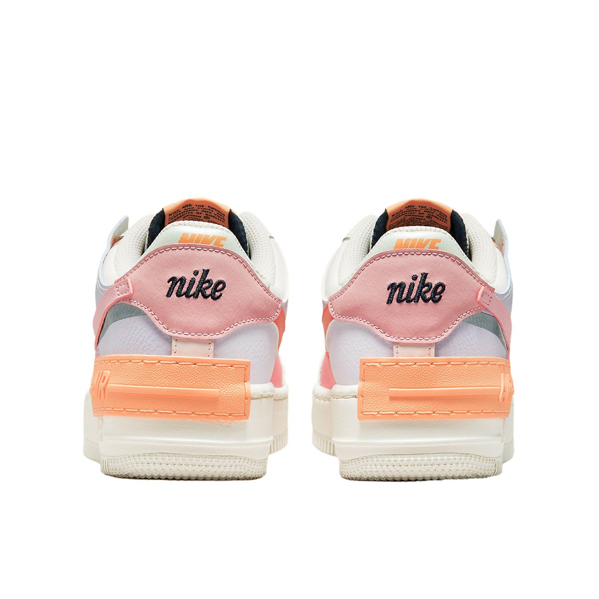 Nike air force 1 pink orange discount