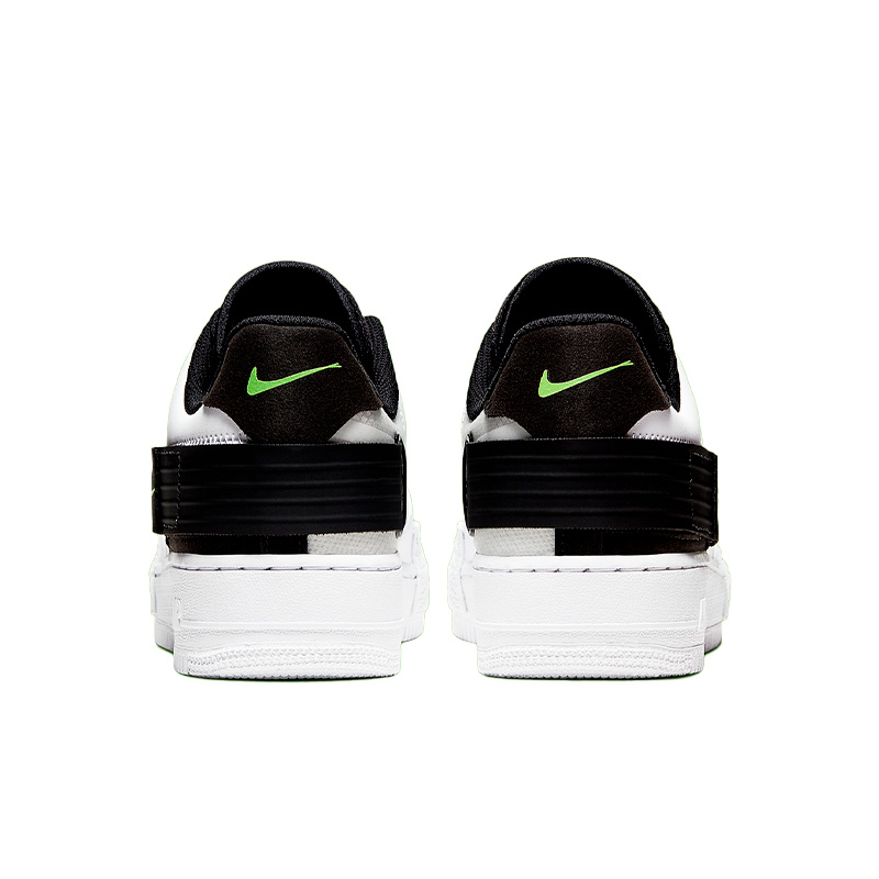 Nike Air Force 1 Type White Black Volt AT7859 101